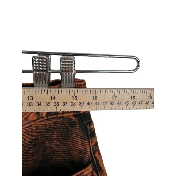 Vans Covina 5-Pocket Baggy Denim Pant High-Rise Straight Leg Scarlet Ibis Sz 30 - Picture 5 of 12